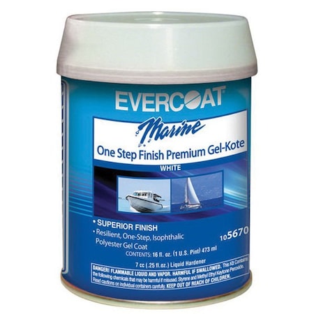 Evercoat One-Step Gel-Kote White Pint Pint 105670